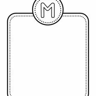 Alphabet Letter Templates - Letter M | Planerium