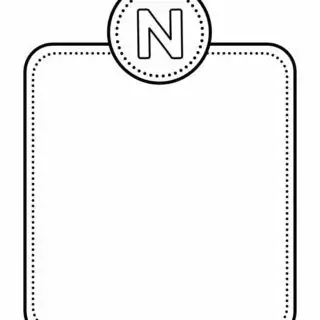 Alphabet Letter Templates - Letter N | Planerium
