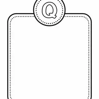 Alphabet Letter Templates - Letter Q | Planerium