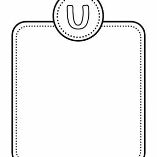 Alphabet Letter Templates - Letter U | Planerium