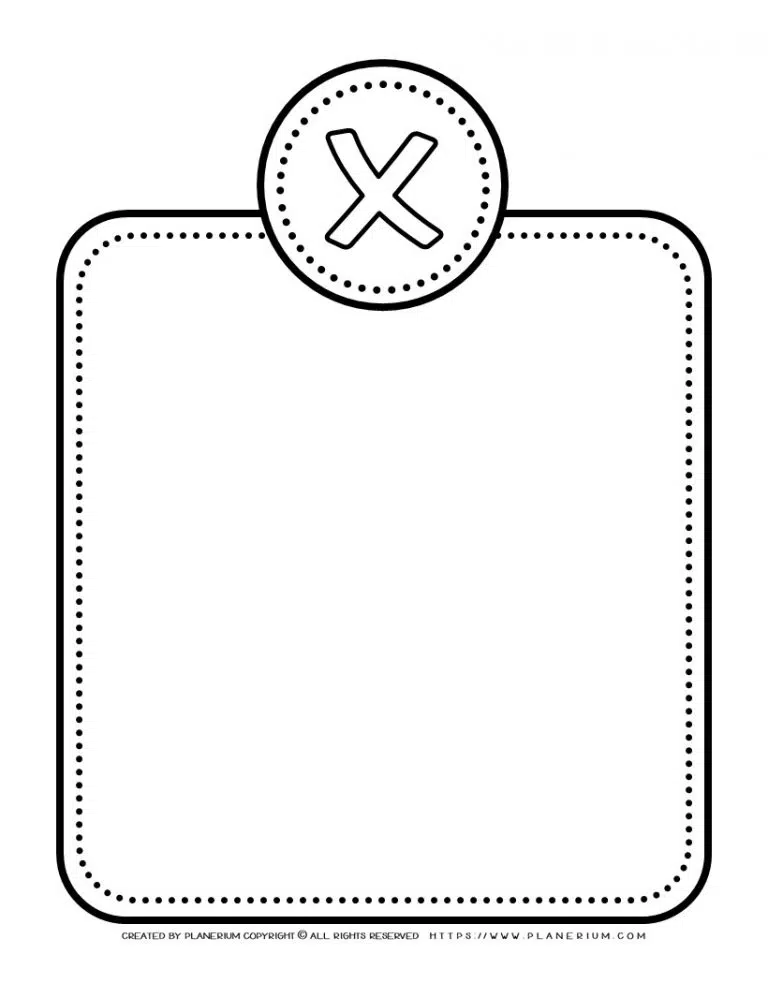 X Letter Template