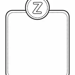 Alphabet Letter Templates - Letter Z | Planerium