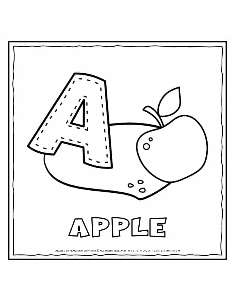 English Alphabet - Letter A | Planerium