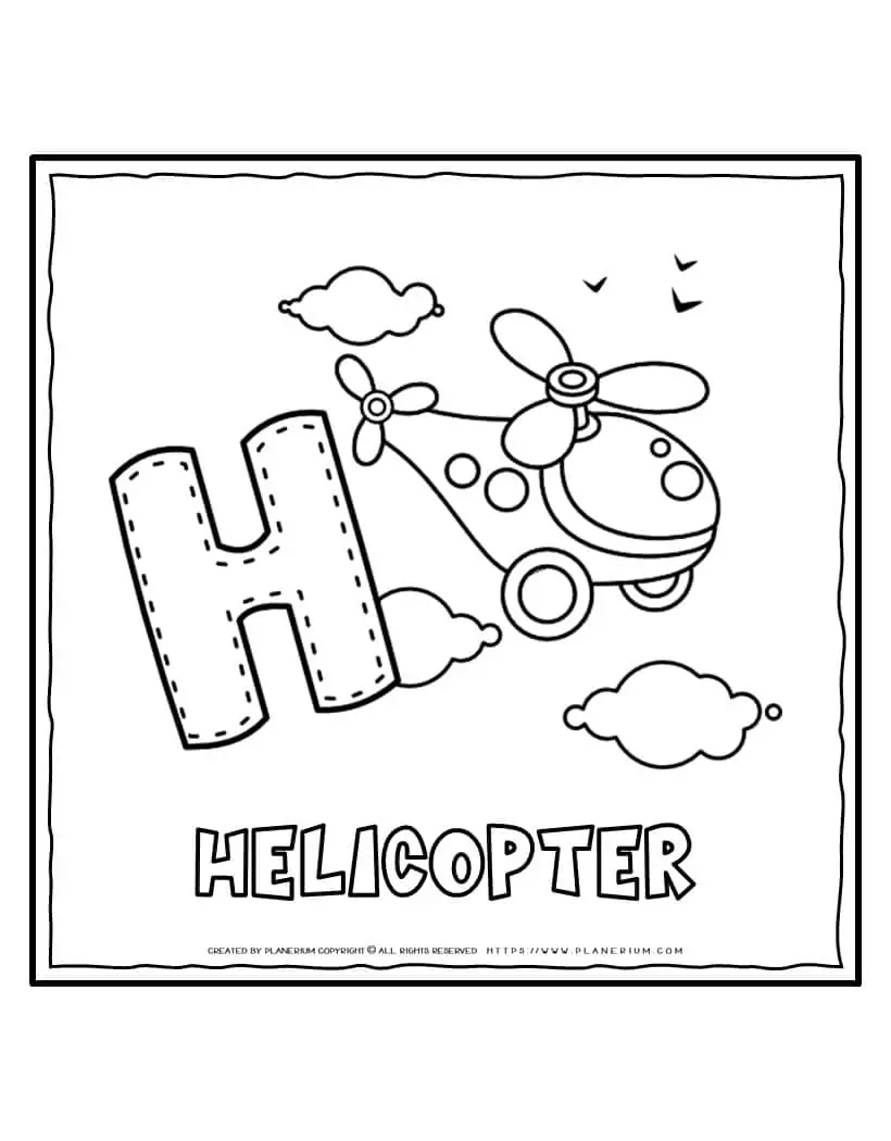 English Alphabet - Letter H | Planerium