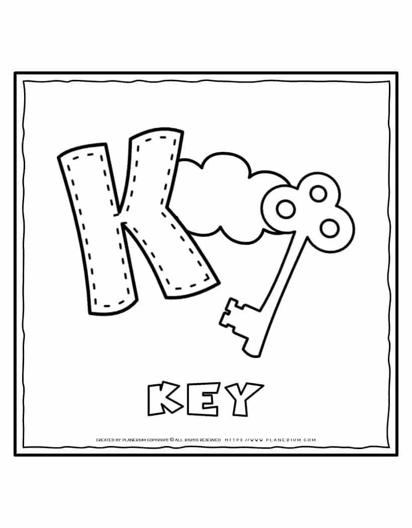 English Alphabet - Letter K | Planerium