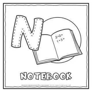 English Alphabet - Letter N | Planerium