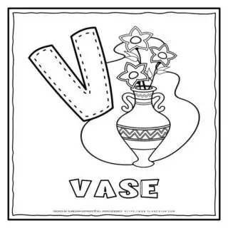 English Alphabet - Letter V | Planerium