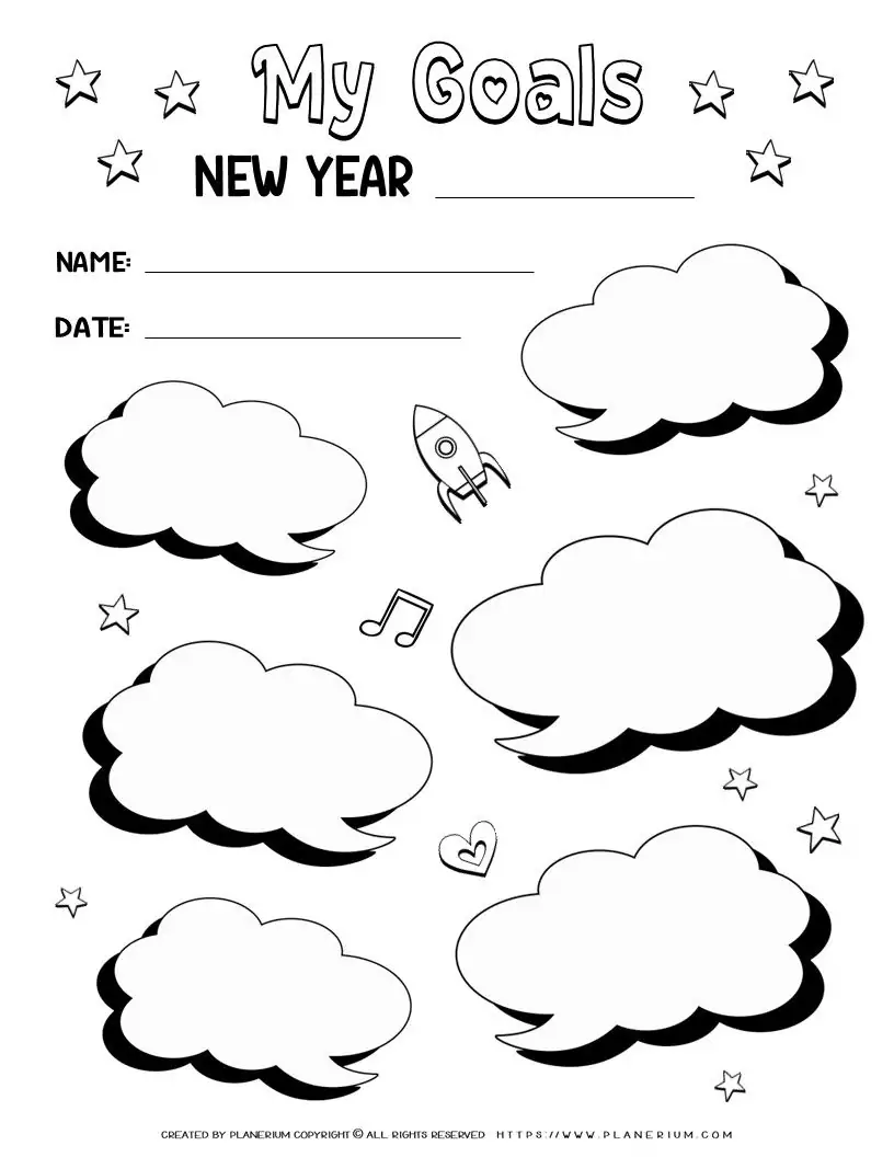 New Year Goals Template | Planerium