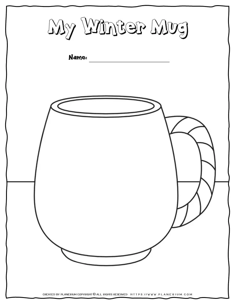 Winter Worksheet - Winter Mug | Planerium