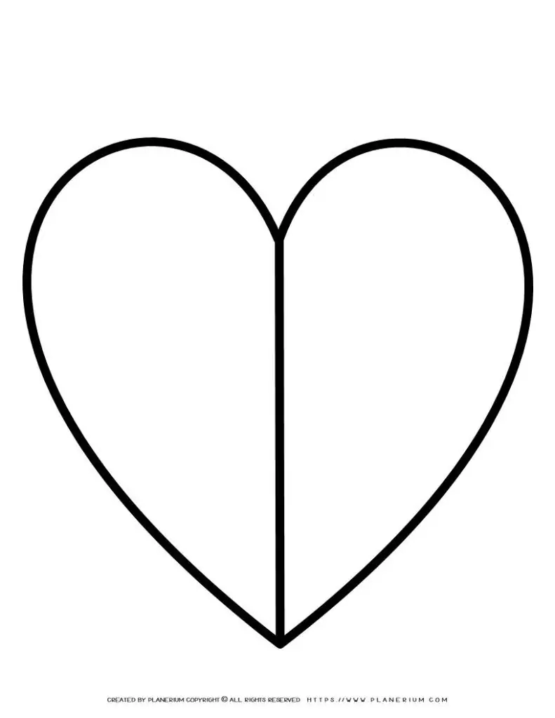 Broken Heart Template | Planerium