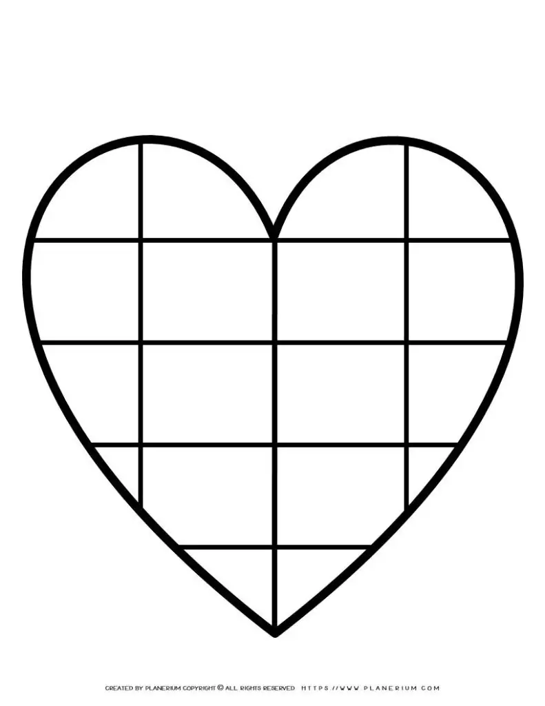 Heart Collage Template | Planerium