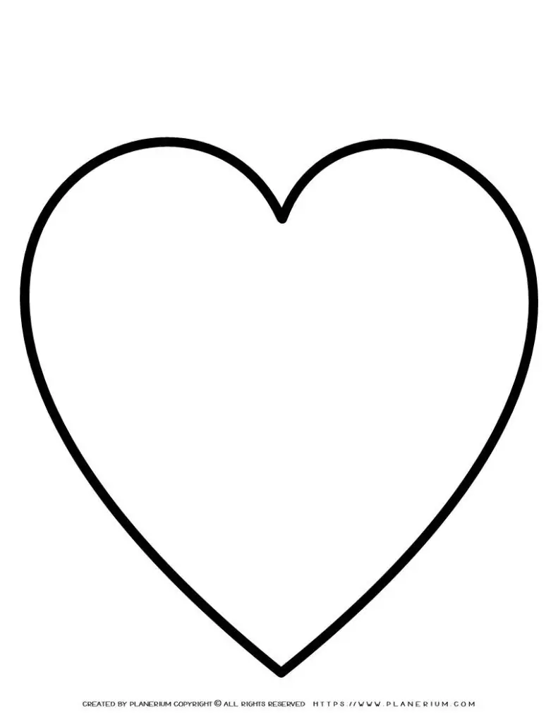 Heart Template Printable | Planerium