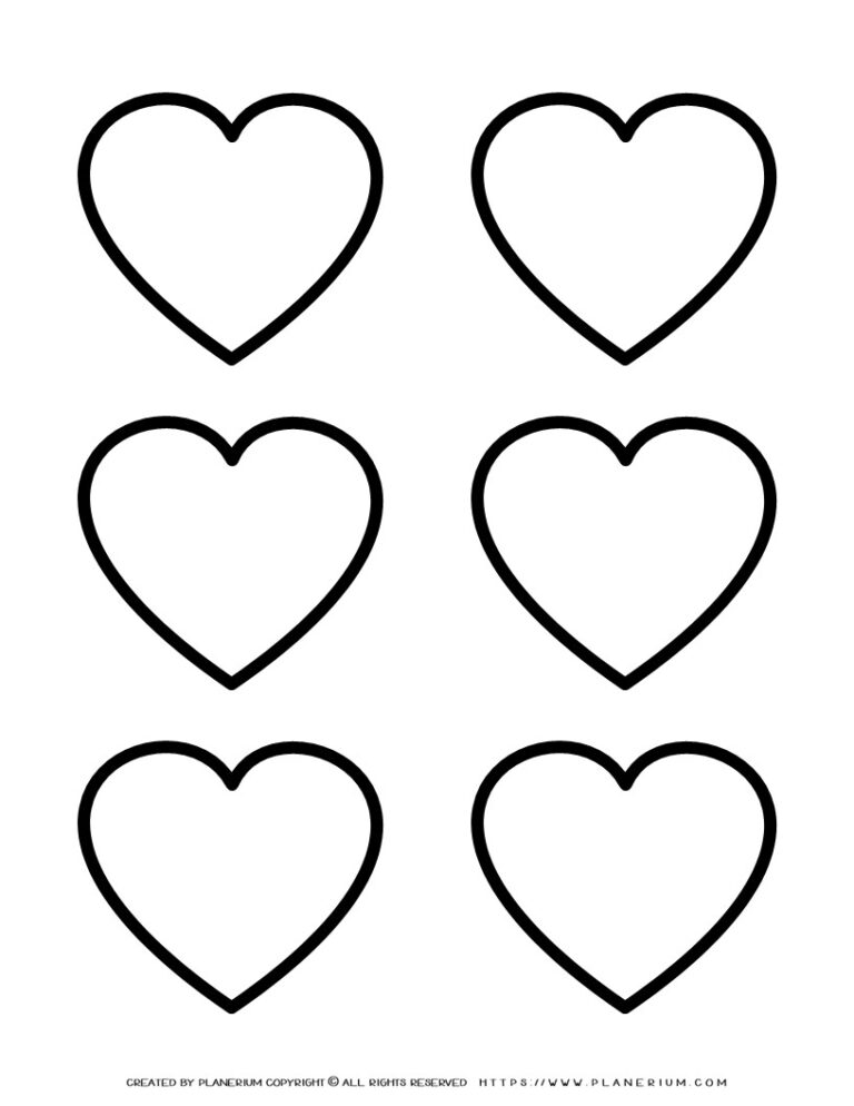 Heart Shapes Template | Planerium