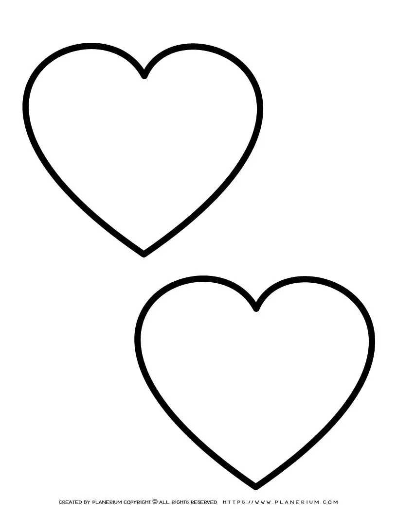 Medium Heart Template