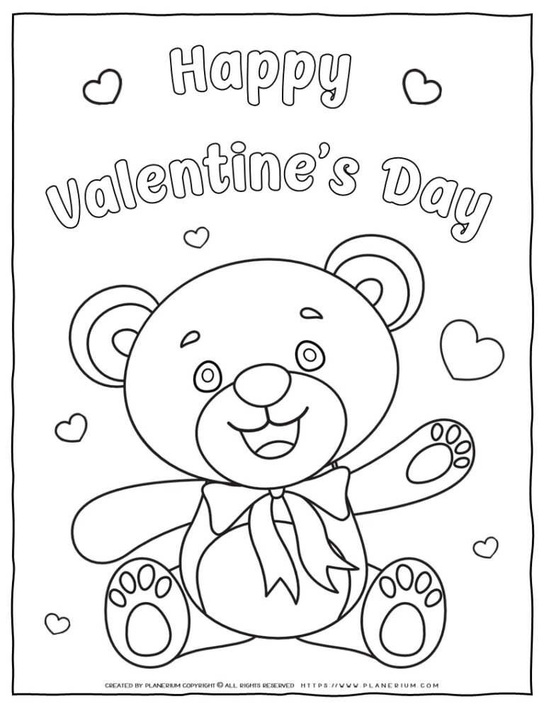 All Seasons - Coloring Page - 108 Hearts Gird | Planerium