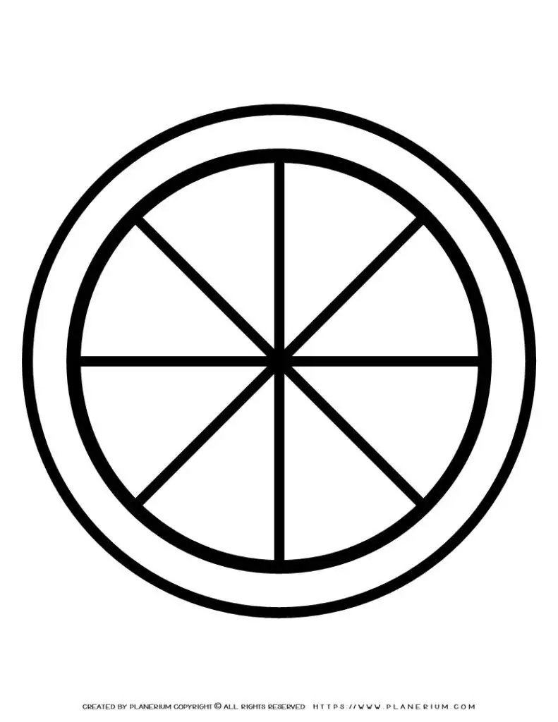 Wheel Coloring Page | Planerium
