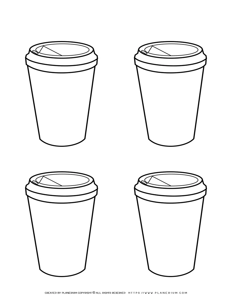 paper coffee mug template