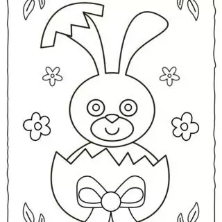 Easter Bunny Coloring Page | Planerium