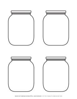 Jar - FREE Printable Template | Planerium