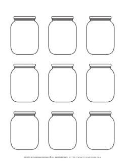 Jar - FREE Printable Template | Planerium