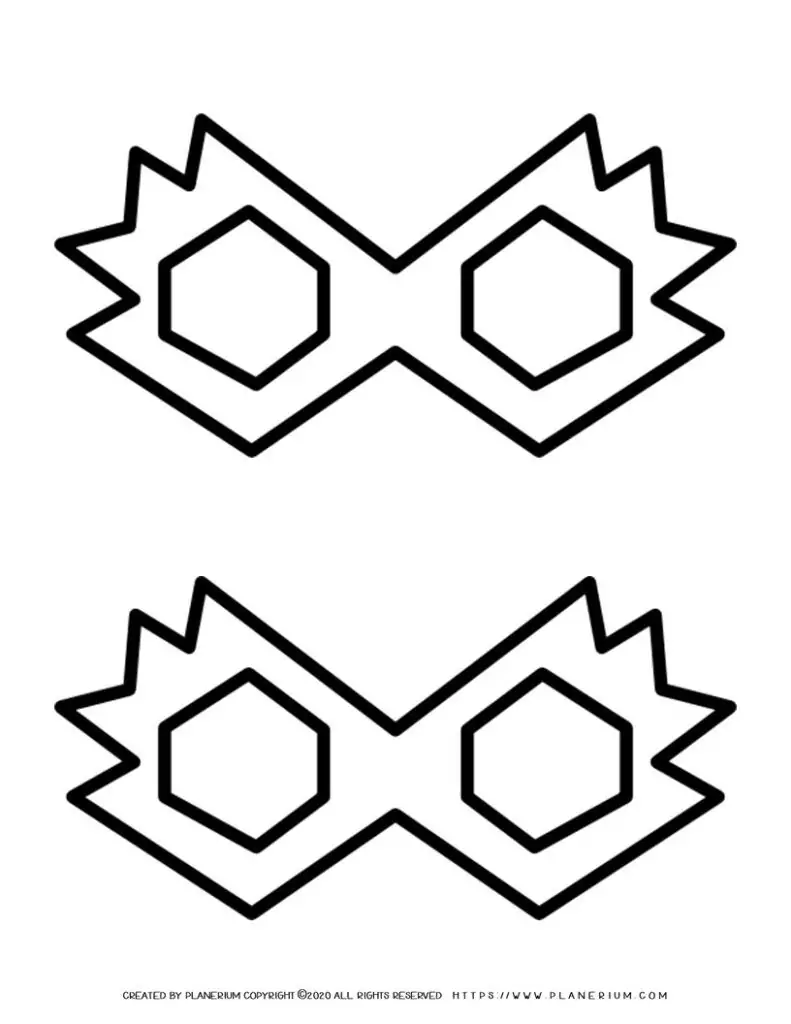Two Mask Template Printable | Planerium