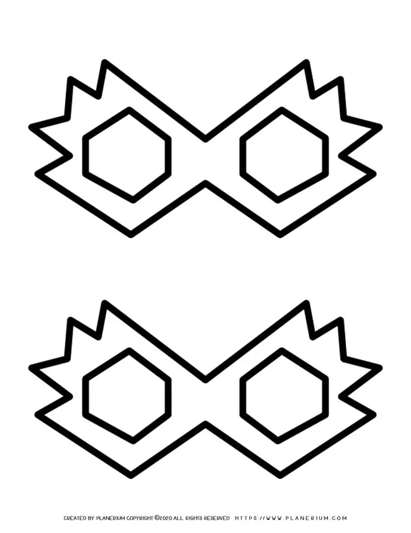 Two Mask Template Printable | Planerium