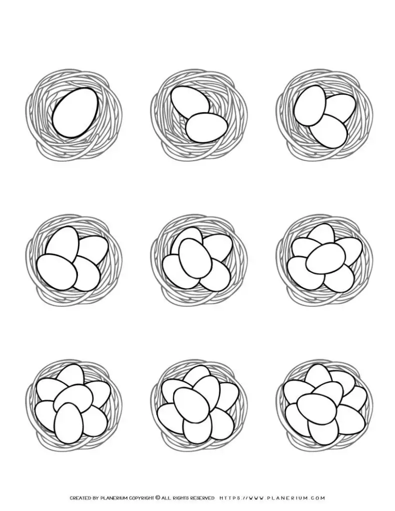 Easter Printable - Egg Counting | Planerium