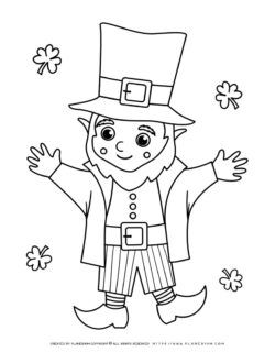 Leprechaun Coloring Page | Planerium