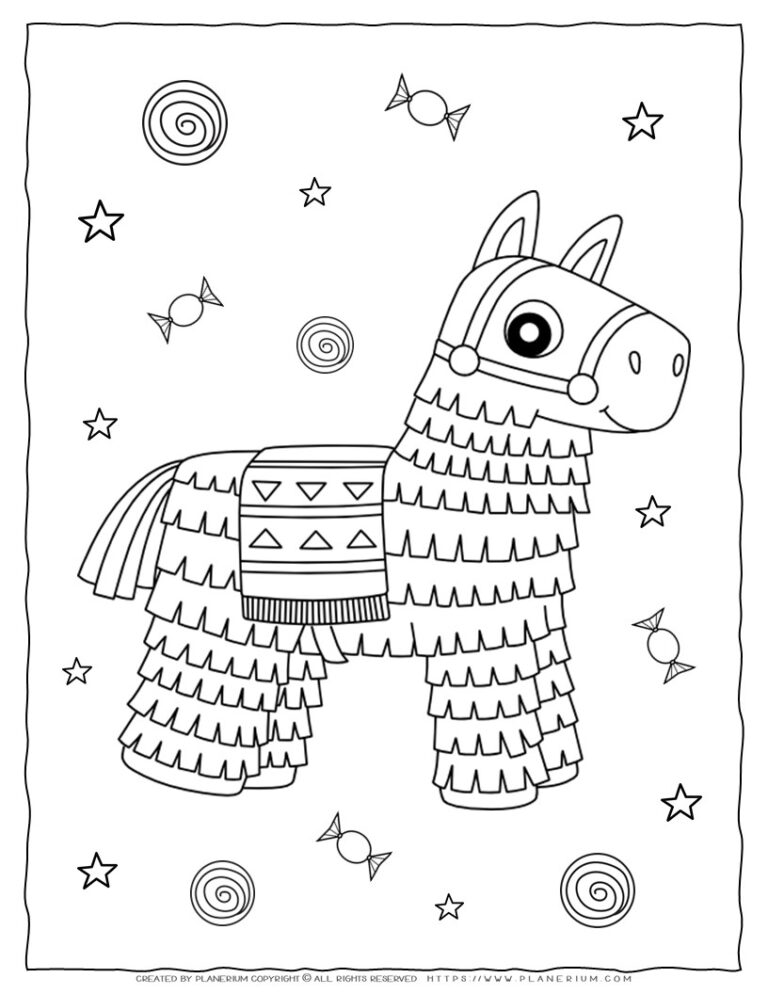 Get Your Kids Excited for Cinco de Mayo with Our Piñata Fun Coloring Page