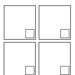 Math 'How Many?' Template with Four Boxes for Images and Numbers
