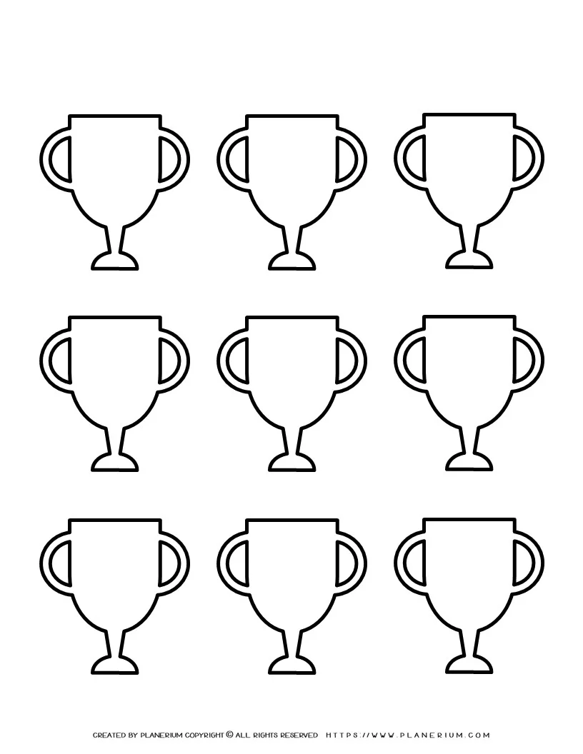 How to draw a TROPHY for kids 