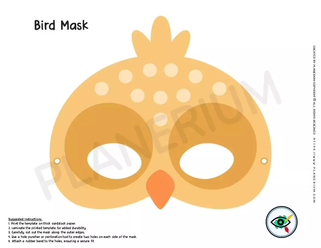 Colorful Animal Mask Templates For Kids