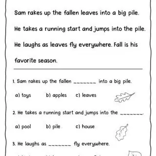 Seasons Reading Comprehension Passages For Kids - Image 3