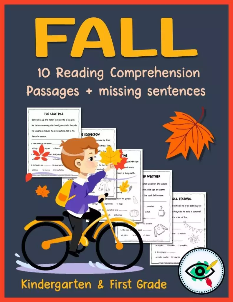 Fall Reading Comprehension Passages For Kids