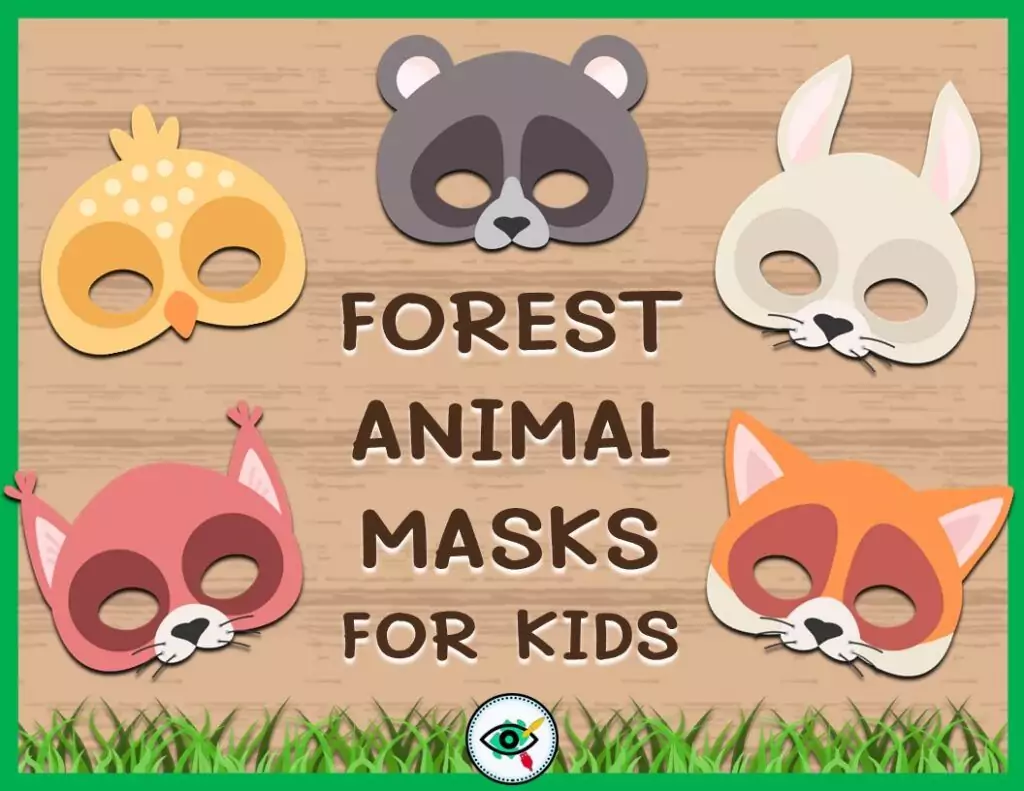 forest animal masks for kids image title