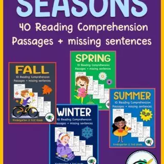Seasons Reading Comprehension Passages For Kids - Image 1