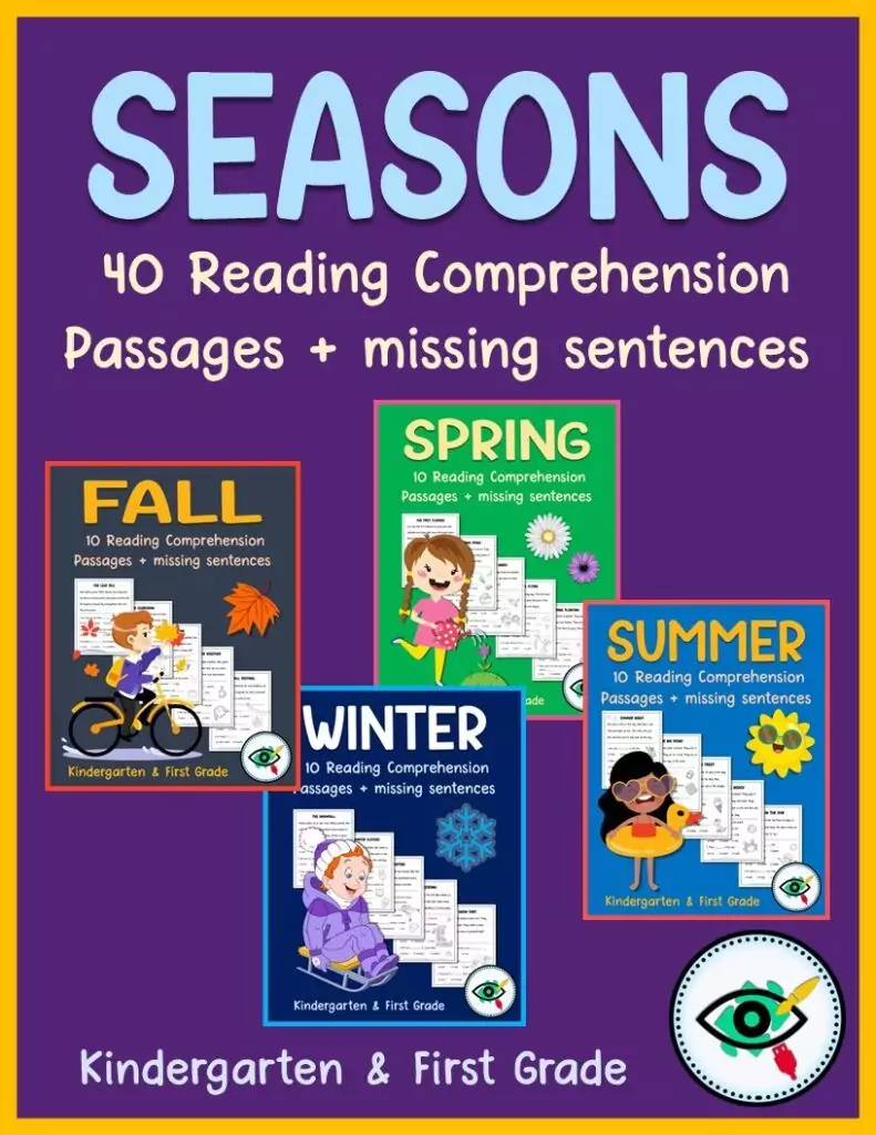Seasons Reading Comprehension Passages For Kids