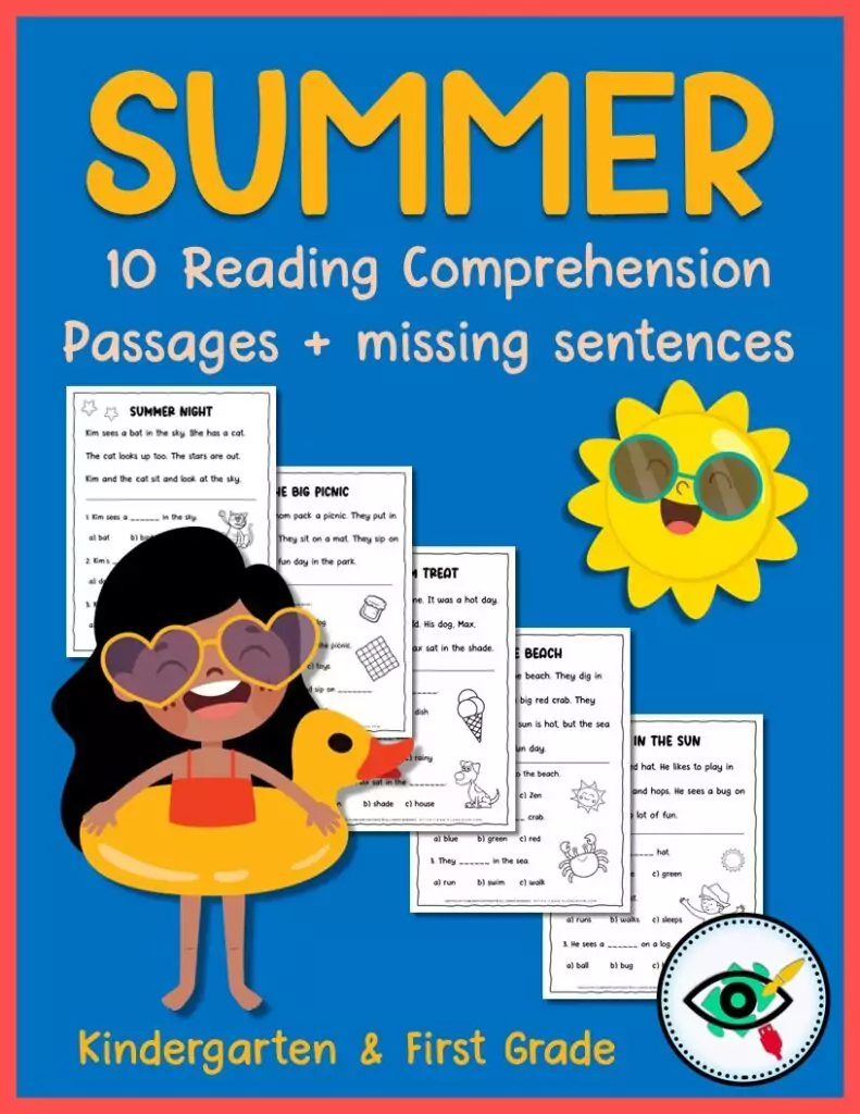 Summer Reading Comprehension Passages For Kids