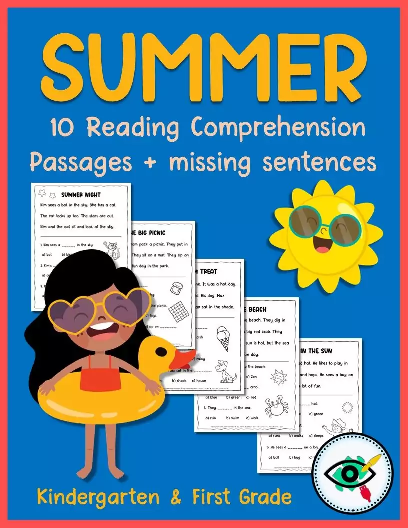 Summer Reading Comprehension Passages For Kids