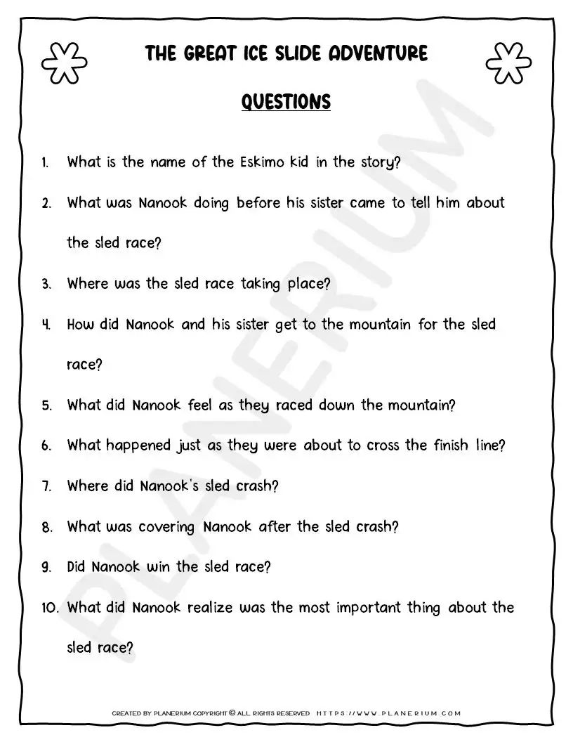 Winter Story For Kids - The Great Ice Slide Adventure