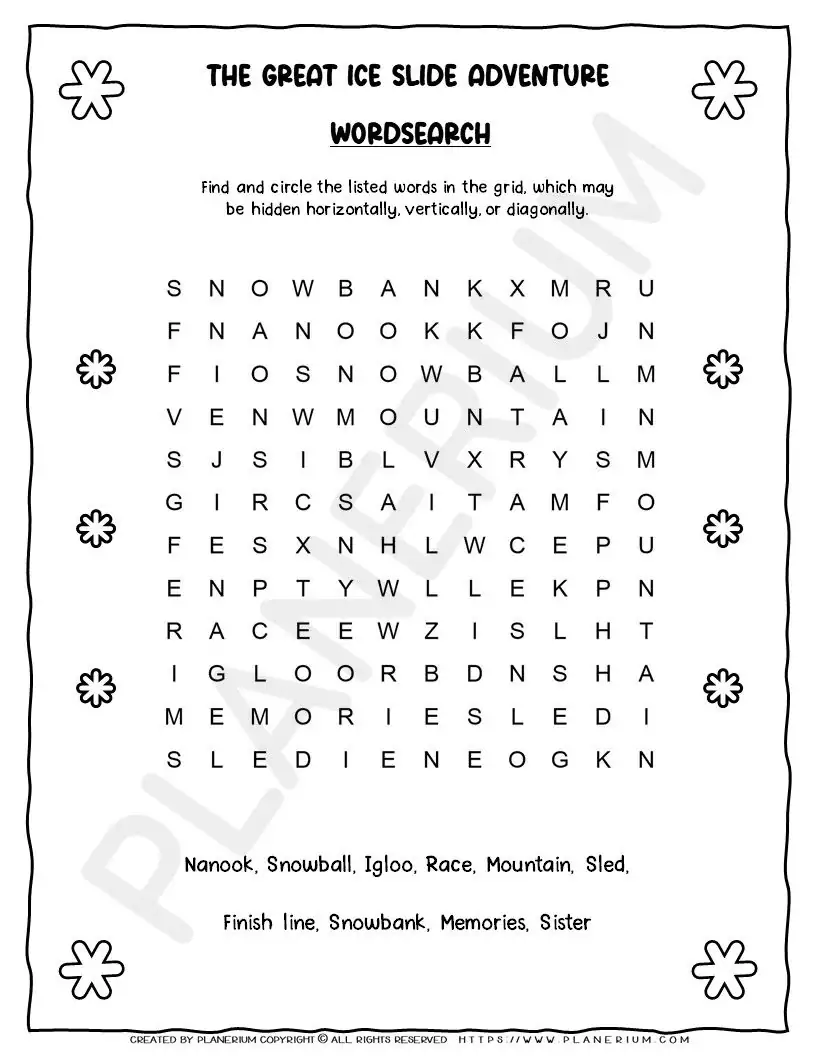 Winter Story For Kids - The Great Ice Slide Adventure