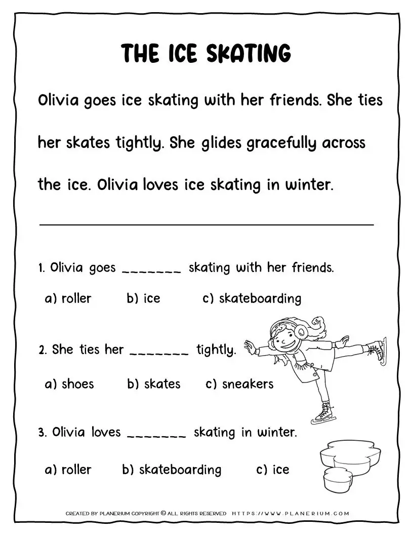 Winter Reading Comprehension Passages For Kids