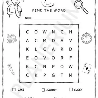 Alphabet Wordsearch Puzzle Games With Five Words - Image 3