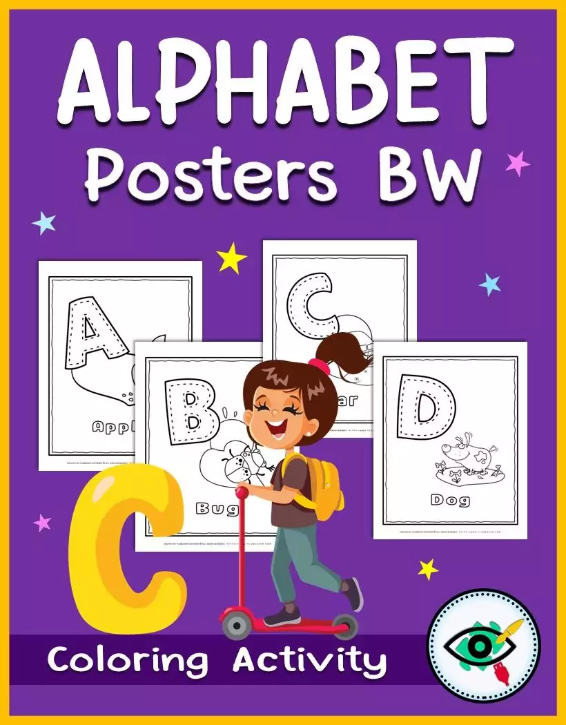 Alphabet Posters In BW