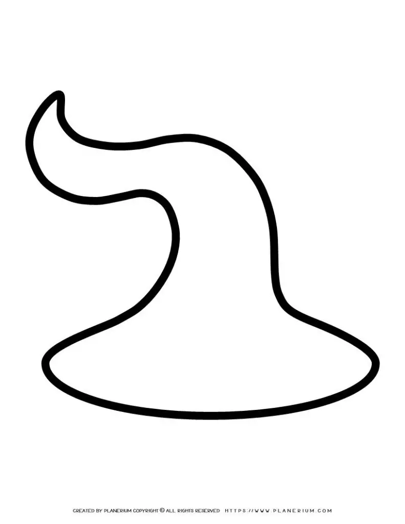 Big Witch Hat Outline - Planerium