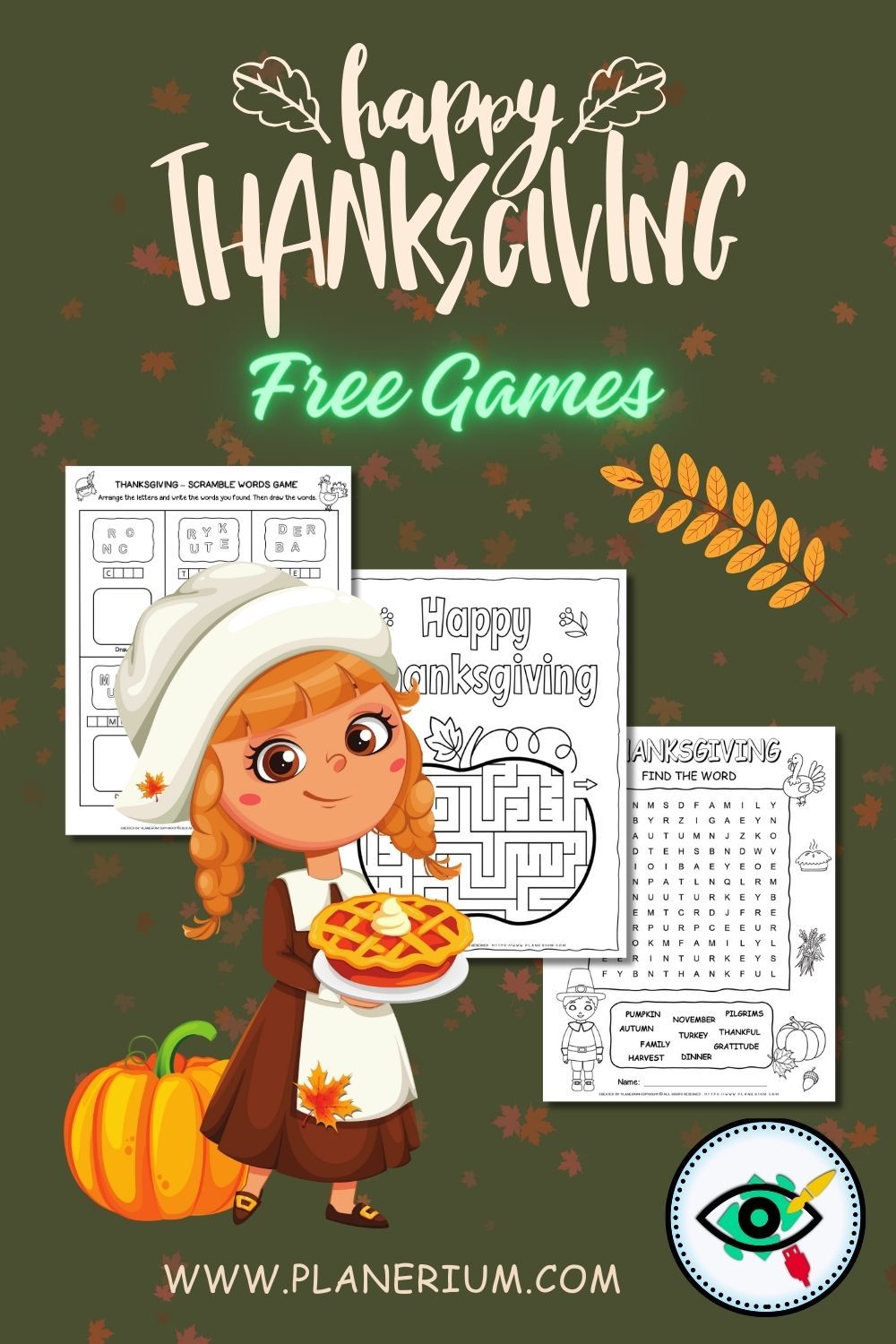 Thanksgiving Fun: Explore Planerium's Engaging Printables for Kids