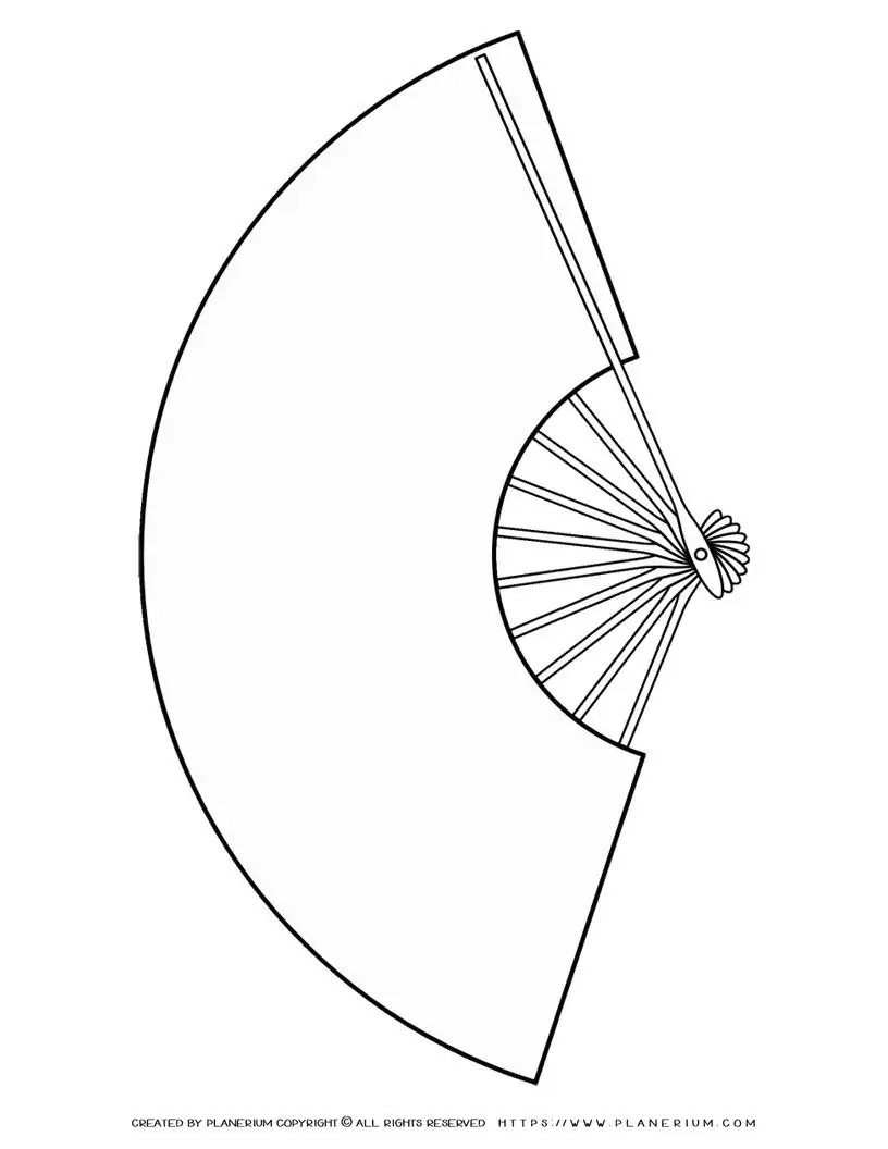 Chinese Fan Template