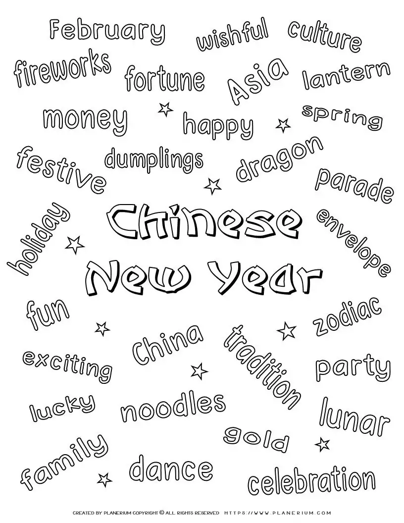 Chinese New Year Related Words