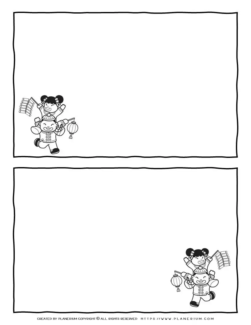 Chinese Greeting Card Template