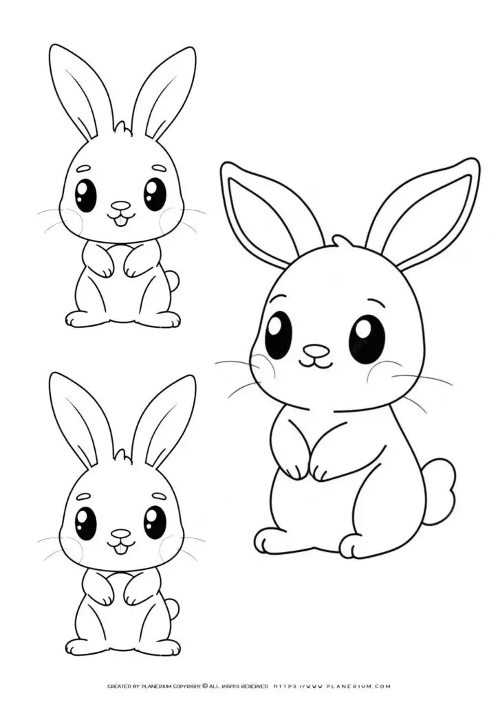 cut-bunny-outlines